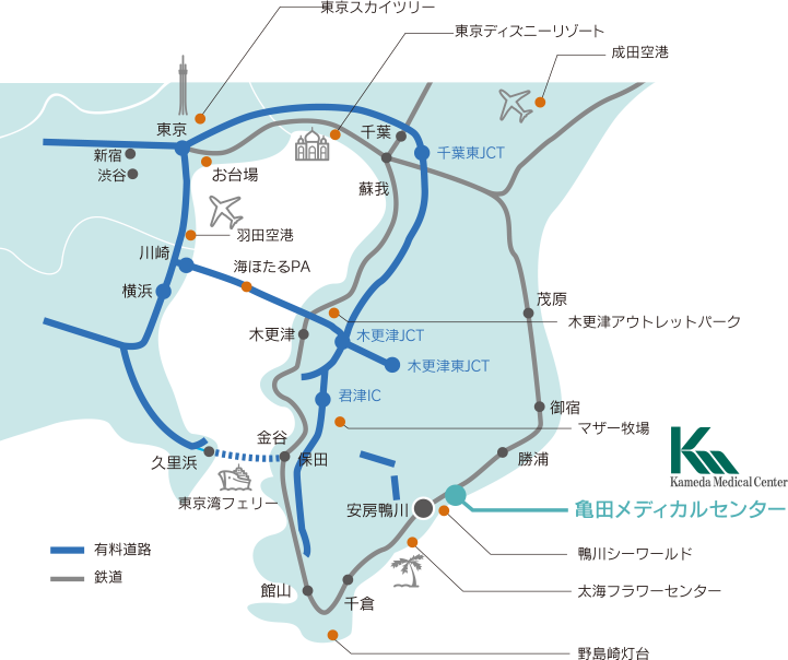 亀田メディカルセンター所在地